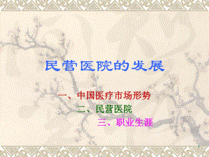 民营医院的发展.ppt