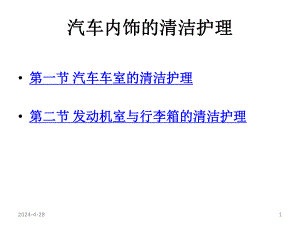 汽车内饰的清洁护理.ppt