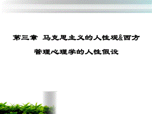 第三章管理心理学的人性假设.ppt