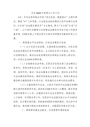 司法2024年度要点工作计划.docx