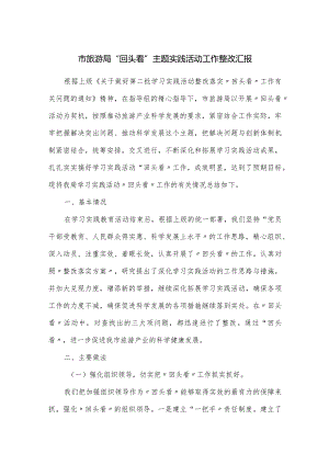 市旅游局“回头看”主题实践活动工作整改汇报.docx