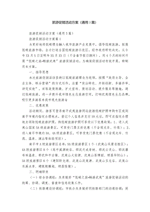 旅游促销活动方案（通用3篇）.docx