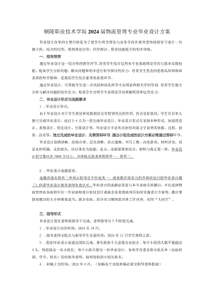 2024届物流管理专业毕业设计(终2).docx