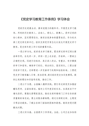 支部书记学习党史学习教育工作条例的心得体会十四篇.docx