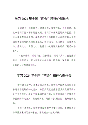 学习2024年全国“两会”精神心得体会33篇.docx