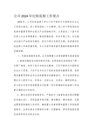 公司2024年纪检监察工作要点.docx