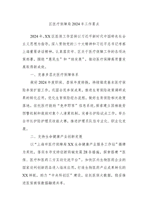 区医疗保障局2024年工作要点.docx