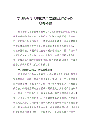 七篇纪检干部学习2024年新修订《中国共产党巡视工作条例》心得体会.docx