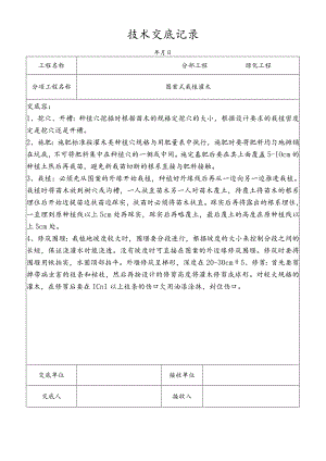 图案式栽植灌木技术交底记录.docx