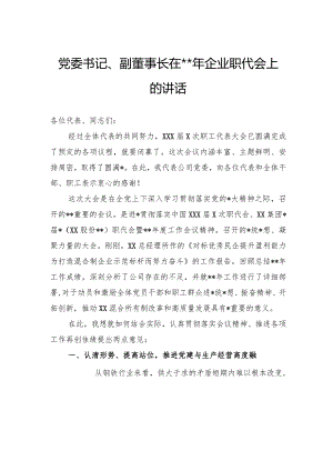 党委书记、副董事长在2024年企业职代会上的讲话.docx