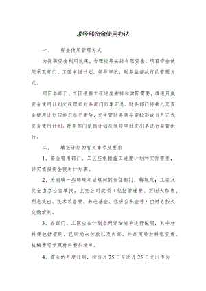 项经部资金使用办法.docx