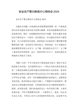 安全生产警示教育片心得体会2024.docx