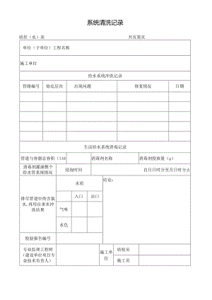 系统清洗记录.docx