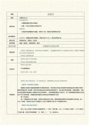 《概率论与数理统计》教案第22课点估计.docx