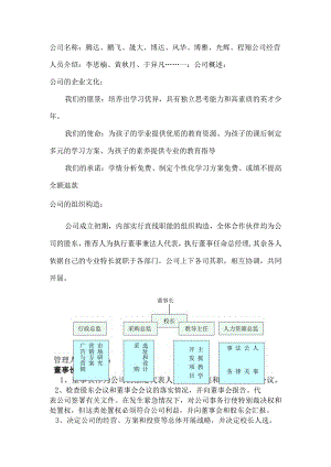 教育机构创业实施计划书.docx
