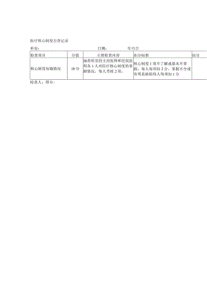 医疗核心制度执行情况检查记录.docx