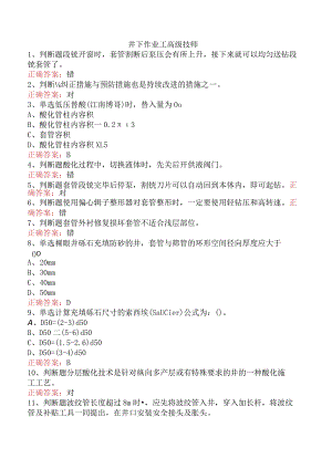 井下作业工高级技师.docx