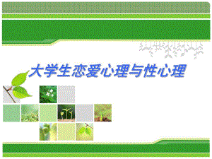大学生恋爱心理与性心理.ppt