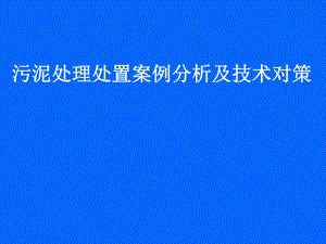 污水处理厂污泥处理.ppt