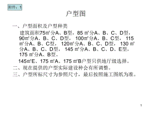 户型面积及户型种类.ppt