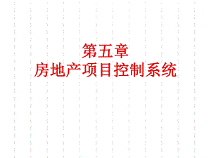 房地产项目控制系统.ppt