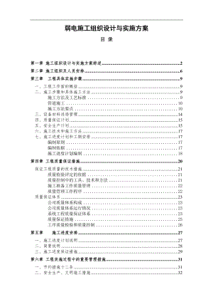 某小区弱电施工组织设计与实施方案.doc