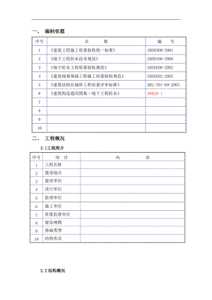 某地下室防水工程施工方案1.doc
