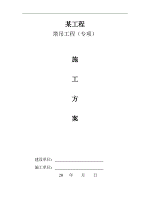 某塔吊工程施工方案1.doc
