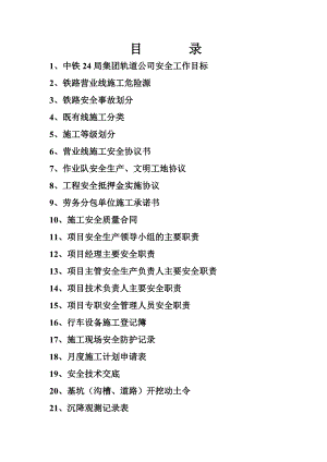 某轨道公司既有线施工安全管理措施.doc