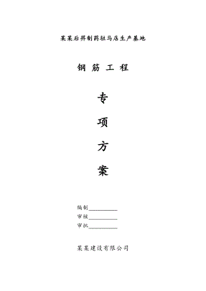 某钢筋工程施工方案1.doc