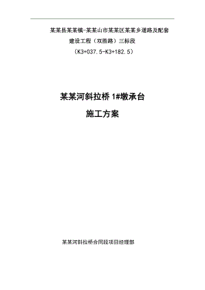 某桥墩承台施工方案.doc