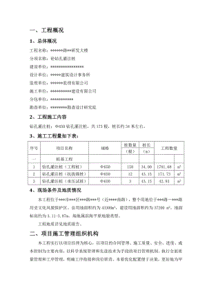 某研发大楼砼钻孔灌注桩施工方案.doc