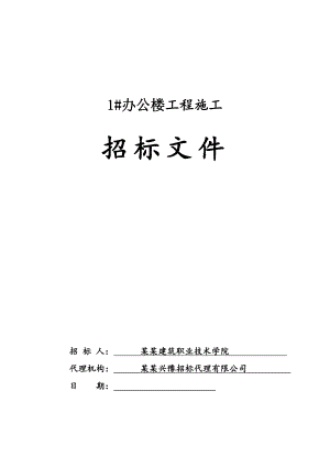河南某办公楼工程施工招标文件.doc