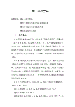 中心医院门急诊楼施工方案.doc