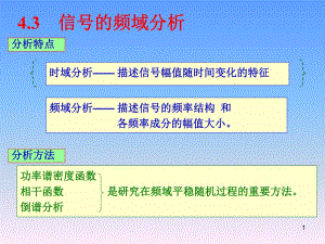信号频域分析教学PPT机械工程测量技术.ppt