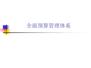 全面预算管理体系.ppt