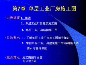 7工业单层厂房施工图.ppt