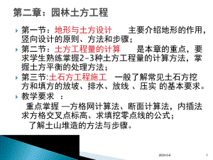 园林土方工程教学课件PPT.ppt