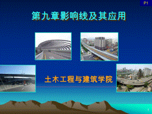 土木建筑学院教学PPT影响线及其应用.ppt