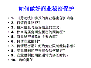 商业秘密保护资料大全.ppt