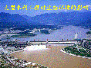 大型水利工程对生态环境的影响.ppt