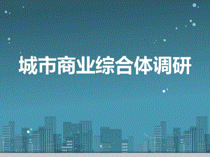 城市规划商业综合体调研案例分析.ppt