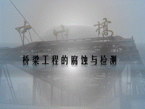 桥梁工程的腐蚀与检测腐蚀的研究.ppt