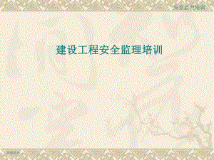 建设工程安全监理培训PPT.ppt