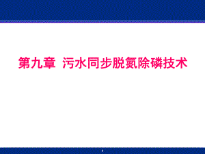 第九章 污水同步脱氮除磷技术.ppt