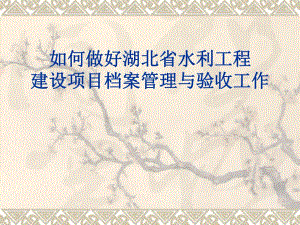 水利工程档案管理.ppt
