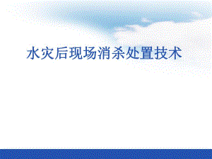 水灾后现场消杀处置技术.ppt