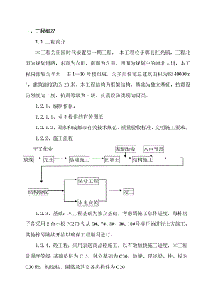 安置房建设工程施工组织设计.doc