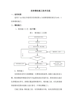 实体墩台施工技术交底.doc
