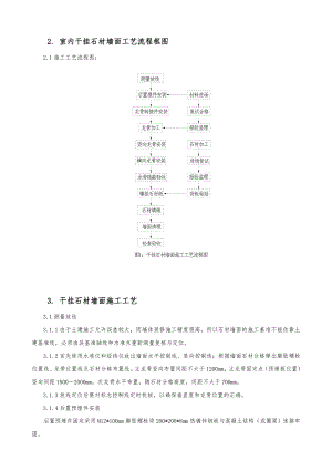 室内干挂石材墙面施工工艺.doc